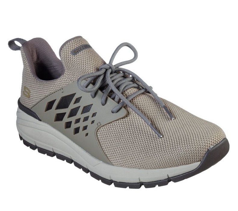 Skechers Herr Khaki Snörskor - Relaxed Fit: Volero - Arza - Sverige (CGXFE-9574)